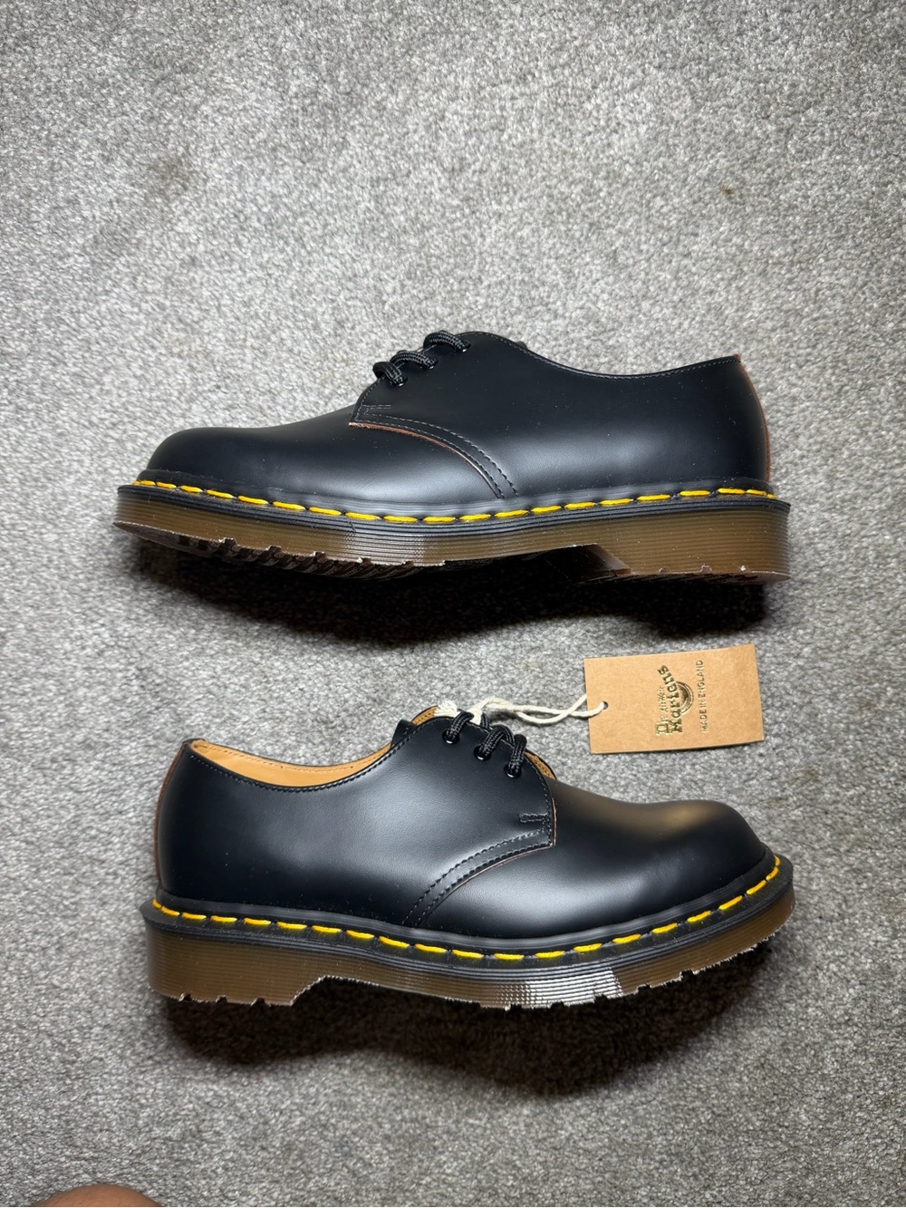 Size UK5 / US 6 Dr. Martens 1461 Made in England Black Leather Oxford Shoes - Picture 2 of 9